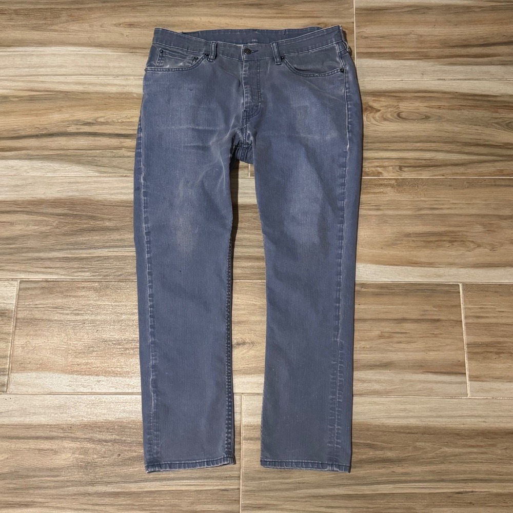 Levis 511 Slim Fit Jeans‎ Mens 36x30 Blue Gray Faded Denim Pants
